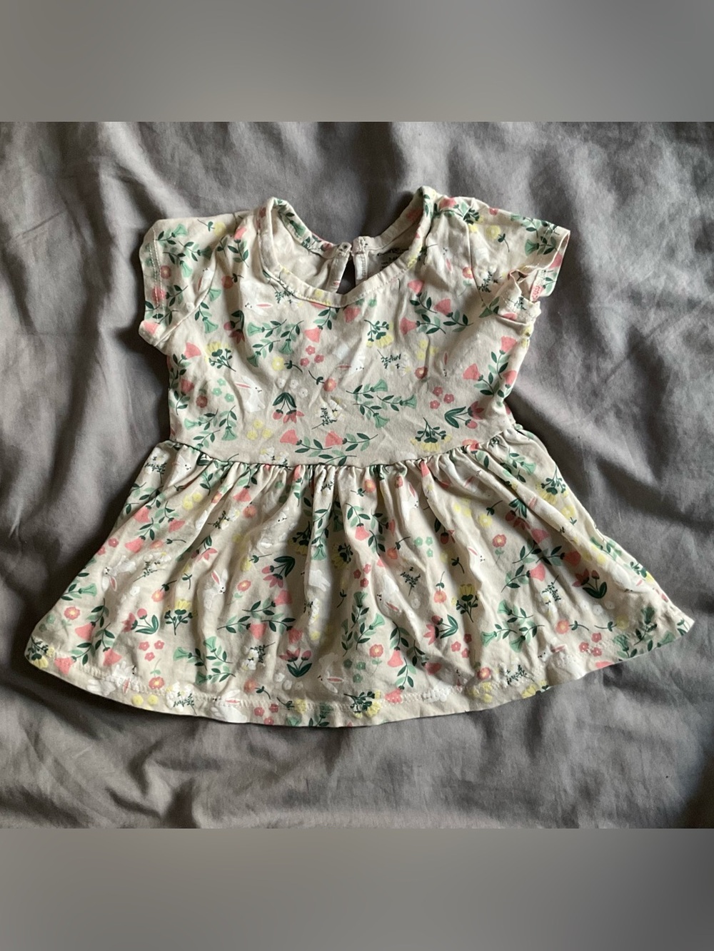 George Baby Cream Floral Top with Pastel Accents